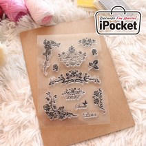 IPOCKET 아이포켓 감성 실리콘 젤리 클리어 스탬프 다꾸, S_4