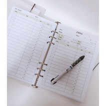 회원카드 고객관리카드 고객차트 미용실 피부과 네일샵 뷰티샵 반영구 속눈썹 A5 100page, 노트타입B(결제X 잔액X)