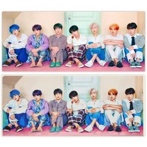 샵이공이 - DIY 굿즈 BTS 방탄소년단 정식 보석비즈십자수 캔버스 액자형 큐빅페인팅 단체 취미생활, BTS 보석십자수 그룹, 1. Group-1