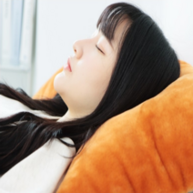 잠잘오는베개 목편한 빨아쓰는 세탁가능한 베개, 오렌지