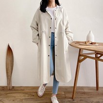 커머셜 후드 롱 야상점퍼