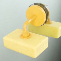 무타공 자석비누홀더 비누받침대 케이스 걸이 거치대, 옐로우, 1개