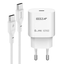 비잽 PD PPS 초고속 충전기 BZQ-PPS25W 화이트 + 비잽 C to C PD 60W 초고속 충전 케이블 1.2m