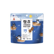 네츄럴코어 캣쵸 연어 60g 고양이 스낵 크런치 간식 비스켓 과자 기호성