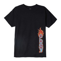 오베이 OBEY FLAME T-SHIRT (BLACK) 불꽃 반팔티★