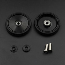브롬톤 이지휠 호환 4가지 색상 없음 로고 easy wheel 55mm brompton bike easywheel 골드 실버 블랙 그린, 02 black