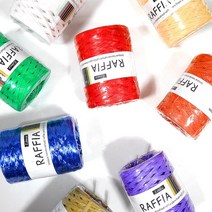 리네아 라피아 뜨개실 종이실 가방실 모자 페도라 버킷햇, 443 연한자몽