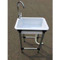 이퍼피 플라스틱 주방 간이 싱크대 스탠드 야외 세면대, 플라스틱 세면대(510*350mm) 개