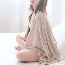 와플 대형비치타올 극세사 빅사이즈 타월 해변 큰수건, B)무지대형_아이보리