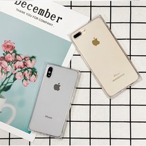 시안샵 사각사각 네모 범퍼 투명 젤리 케이스 아이폰 11 프로 맥스 아이폰8 아이폰7 플러스 아이폰6S 아이폰SE 아이폰XS MAX XR 방탄 탱크 휴대폰
