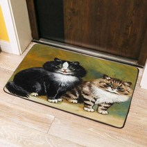 펫드라이룸 반려동물 반려견 드라이기 동물 고양이 그림 바닥 매트 미적 예술 디자인 침실 침대 앞의 건조 발 카펫 러그 직사각형 애완, [01] 100x160cm, [01] 1