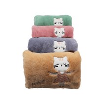 10분충전 온수찜질기 무선 손난로 핫팩+눈꽃장갑, 고양이, 브라운