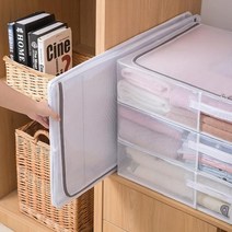 언더베드 이불보관팩 침대밑 소파밑 틈새 수납함 3종, 80x47x18(70L)