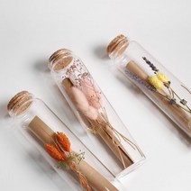 Dearest 유리병 꽃 편지 기념일 편지지 남자친구 여자친구 이벤트, 핑크플라워