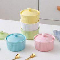 오븐용 크림브륄레 그릇 용기, 블루, 1개