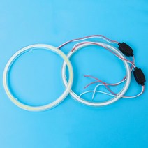 자동차 라이트습기제거제 자동차 라이트60mm-120mm LED 천사 원형 자동차 헤드 라이트 오토바이 링 조리개, 한개옵션1, 07 120MM