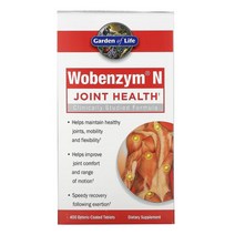 Wobenzym N 우벤자임 엔 조인트 헬스 판크레아틴 파파인 브로멜린 트립신 Joint Health 400정
