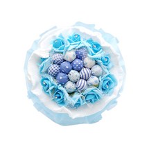 스마일컴퍼니 캔디로즈 사탕부케 사탕꽃다발, 캔디로즈 블루