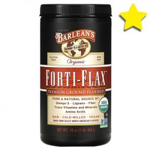 Barlean 오가닉 Forti 플랙스 Flax 프리미엄 Ground Flaxseed 16온즈 454 g