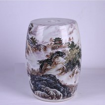 Jingdezhen 세라믹 스툴 중국 신발 변경 예술적 스타일 장식 모바일 좌식 부두 신제품, 강남 45cm x 32cm