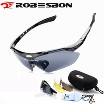 make speed ROBESBON 고급형 자전거고글 스포츠 고글(렌즈3종)