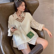 단톤조끼 여자 뽀글이 경량 홈쇼핑 무스탕 패딩 조끼 니트 키작녀 데이트룩 따땃 빅사이즈 아우터