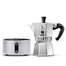 무선 전기 에스프레소 머신 분말 야외 충전 가열 추출, 컵 3개 + 빌레티 전기 세라믹 스토브