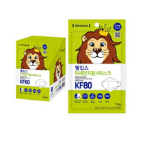 웰킵스 미세먼지황사마스크 대형 KF80, 1개, 50개입, 백색