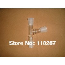 플라스크 삼각 과학 도구 24/29 조인트 실험실 유리 제품 2 개의 여성 및 1 남성 조인트가있는 새로운 3 방향 증류 연결 어댑터