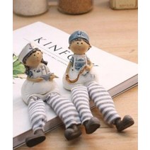 앉은 마린보이 마린걸 학원 인테리어 소품 크리스마스 현관 개업식 카페 집꾸미기 집들이 취미생활 원룸