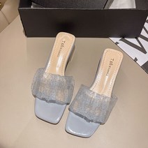 TZQW 초 성 샌들 여여름 패션 통굽 슬리퍼1-3CM