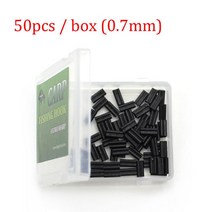 잉어 낚시 액세서리 크림프 0.6mm 0.7mm Fluorocarbon 스티프 링크 Chod Rig Ronnie 태클용 퀵 체인지 스, 크림프-0.7mm