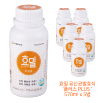 효밀 [효밀]+[유산균발효식 플러스], 5개입, 570ml