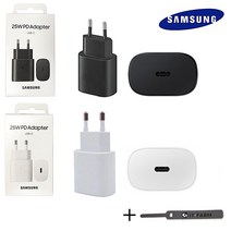 삼성 정품 25W C타입 고속 충전기 어댑터 갤럭시 S20 S21 갤럭시탭 아답터 + 사은품 타이, 삼성 25W 충전기 블랙 (케이블미포함) +사은품타이