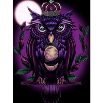 성인을위한 퍼즐 3000 조각 직소 성인 어린이 대형 게임 장난감 선물-크라운 올빼미, [03] 삼천