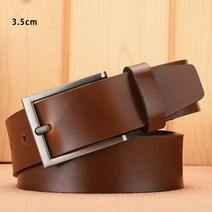 남성용 패션 블랙 벨트 소가죽 정품 가죽 벨트 고대 실버 버클 스트랩 청바지용 3.0 cm