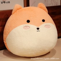 일본식 쿠션 소파 허리받이 고양이 인형 귀여운 동물 베개 여자친구 선물 원형 캐릭터 학생 쿠션, 여우