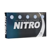 Nitro 니트로 얼티밋 디스턴스 골프공(15팩), White, White