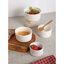 피유코 도자기 크림 램킨볼(4size), XL