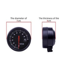 진공게이지 범용 자동차 튜브 센서 진공 수온 오일 압력 타코미터 볼트, WHITE OIL TEMP