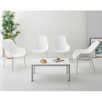 가구로드 라나라운지4인세트 카페테라스 디자인 야외테이블세트 펜션 타공 발코니 펜션 리조트, 테이블 옐로우+화이트