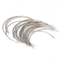 C 유형 곡선 매트리스 바늘 25pcs/세트 카펫 가죽 공예 수리 핀 도구, XL, 25개