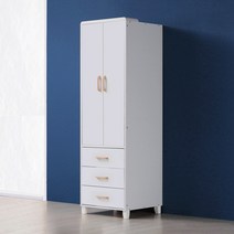 폰델 3서랍 장롱 도어형 600, 무늬목