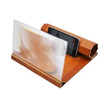 디엠몰 접이식 우드 스마트폰 3D 화면 돋보기 핸드폰 화면확대기 확대스크린 영화시청 화면크게보기, 1EA