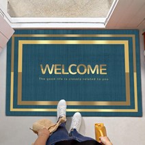 웰컴 WELCOME 매트 입구 발판 현관 업소용 입구 러그 어서오세요 발매트, 횡판(공작람) + 60x160cm(가로판)