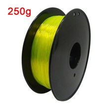 3D 프린터 소모품 필라멘트 3D 프린터 PLA 필라멘트 1.75mm 인쇄 Materal 250G/100G 승화 플라스틱 용품 블, Trans yellow 250G_CN