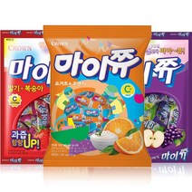 크라운 마이쮸 284g 3종 혼합 3개(딸기x1 + 포도x1 + 요거트x1)/대용량, 3개