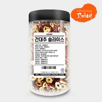 건대추슬라이스 대추칩 과자, 1통, 120g(통)