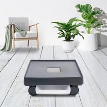 인테리어 정사각 이동식 화분 받침대 모던베이직, 뷰티그레이