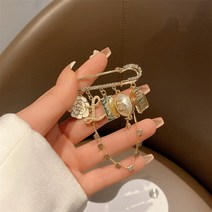 샤브로치 카멜리아 꽃 브로치 술CC 여성용 브로치 동백 진주 럭셔리 디자이너 의류 액세서리